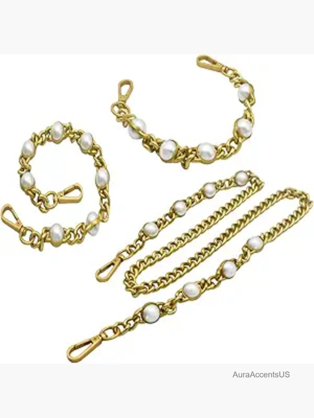 Assorted Sizes Purse Chain Short Strap Extender Replacement Bag Attachment